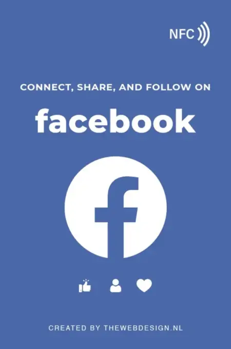Facebook NFC Card Facebook NFC Card