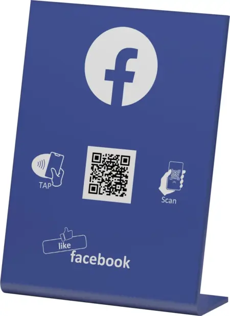 Facebook NFC Table Stand / Display Facebook NFC Table Stand / Display