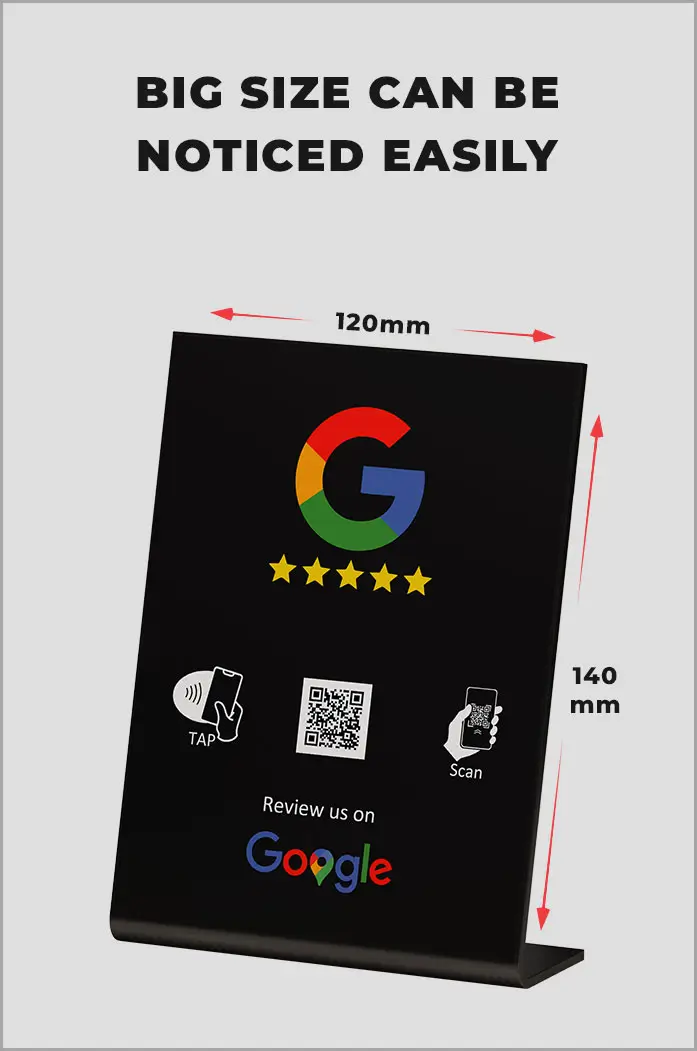 Google Reviews NFC Table Stand /Display Google Reviews NFC Table Stand /Display