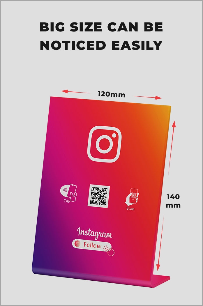 Instagram NFC Table Stand / Display Instagram NFC Table Stand / Display
