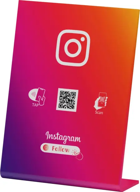 Instagram NFC Table Stand / Display Instagram NFC Table Stand / Display
