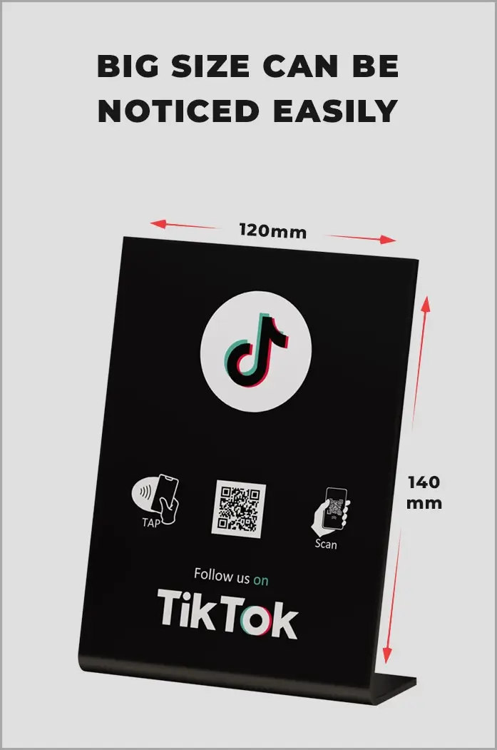 TikTOk NFC Table Stand / Display TikTOk NFC Table Stand / Display