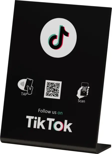 TikTOk NFC Table Stand / Display TikTOk NFC Table Stand / Display