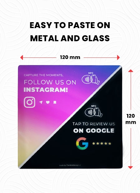 Instagram/Google Review Plate Instagram/Google Review Plate