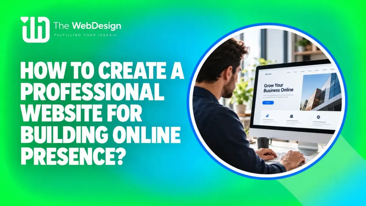 create professional website online presence