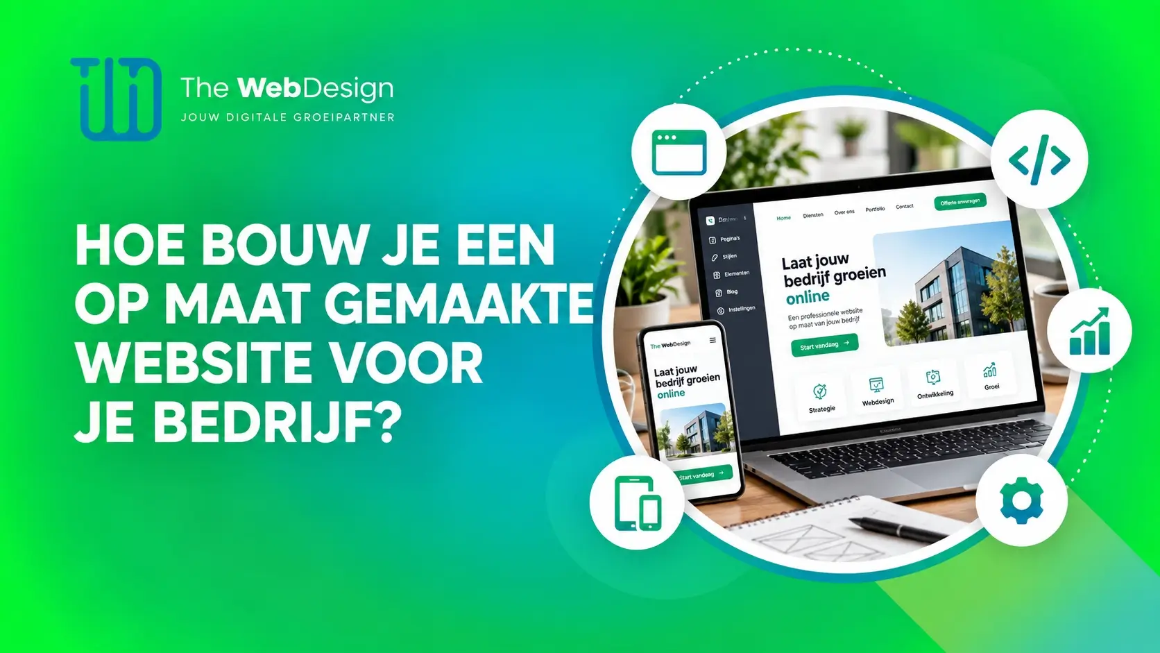 op maat gemaakte website voor bedrijf