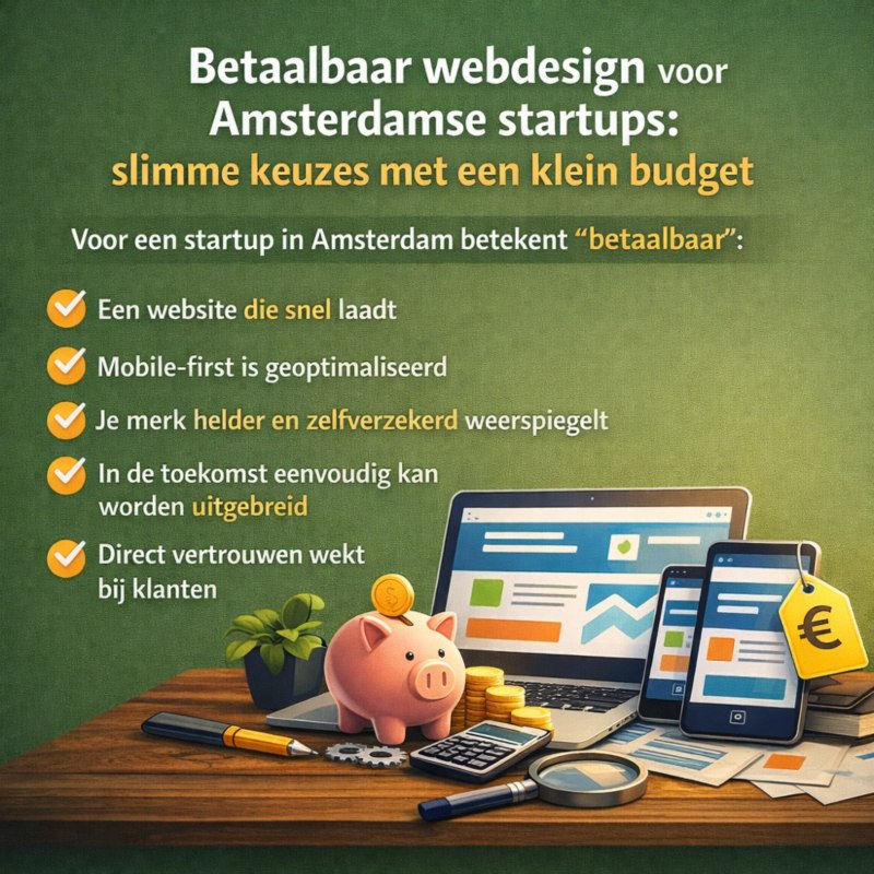 Betaalbaar Webdesign Voor Amsterdamse Startups Slimme Keuzes Met Een Klein Budget