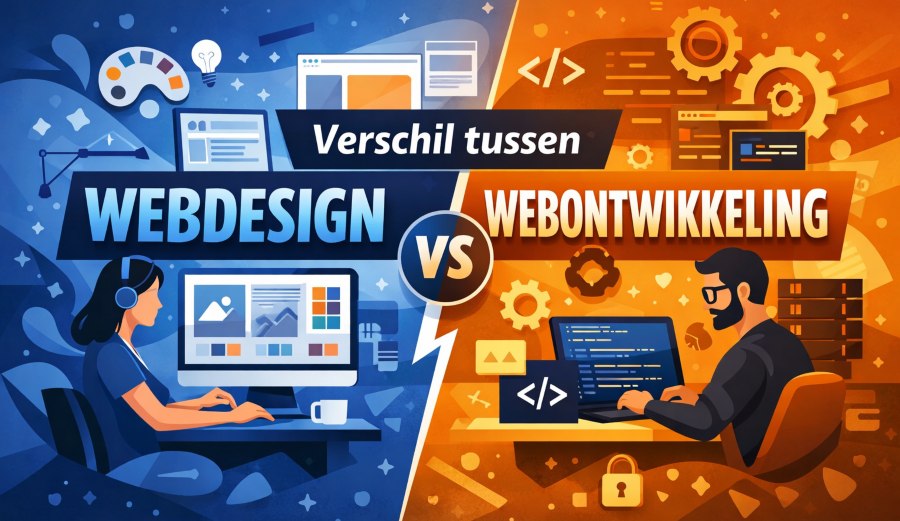 verschil tussen webdesign en webontwikkeling
