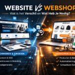 Het verschil tussen een website en een webshop: een complete en diepgaande gids