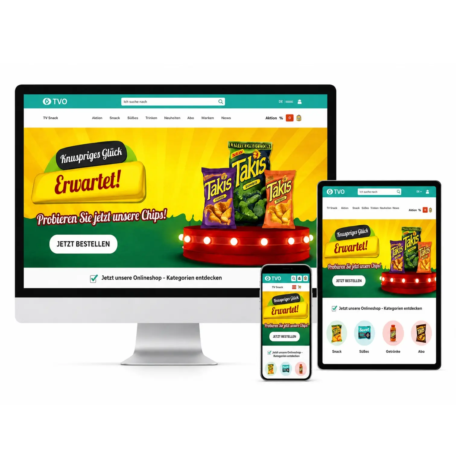 Responsive Webshop Desktop Tablet Mobiel
