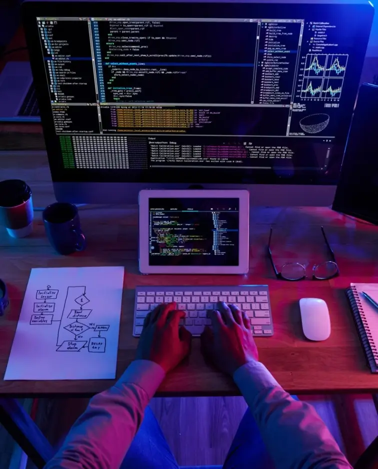 Webdeveloper Werkt Aan Website Code Amsterdam