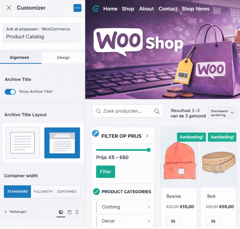 Woocommerce Webshop