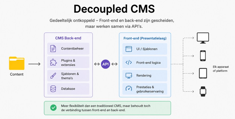 De Hybride Middenweg Decoupled Cms