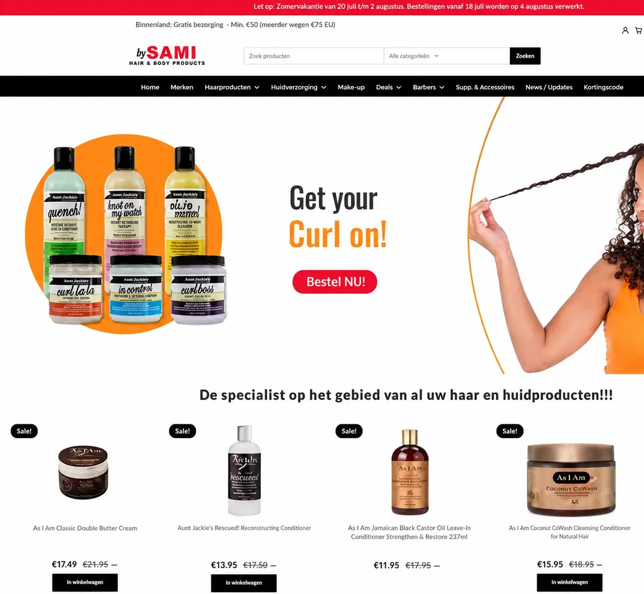 E Commerce Website In Amsterdam Sami Hair 1