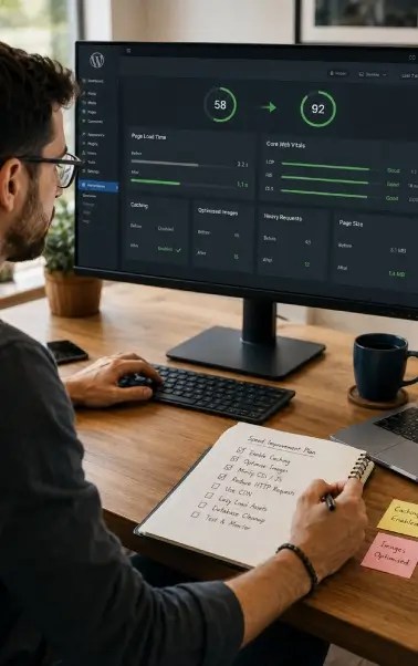 Wordpress Snelheidsverbeteringsplan