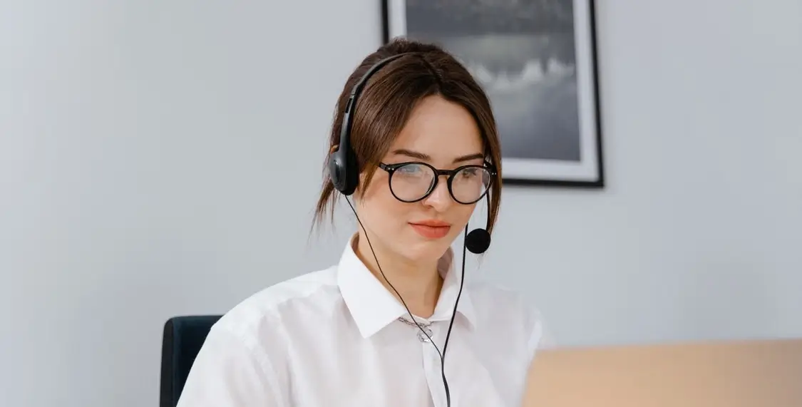 Web Design Agency Support Person Helping A Client